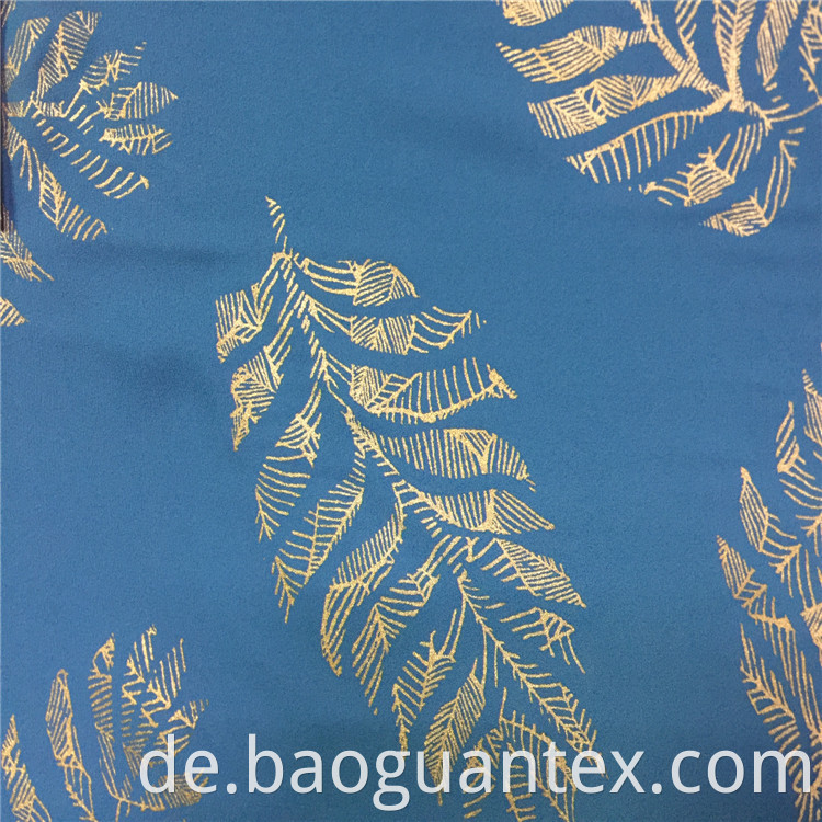 Polyester Foil Printed Fabric